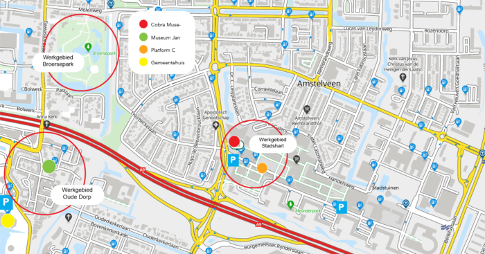 Plattegrond Amstelveen en Plein Air